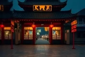 《潮汐旅馆》暴雨夜旅馆前台昏黄灯光剧照