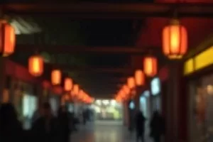 《荒山有灯》荒山小屋窗口透出的暖黄灯光