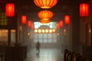 《旧邮筒》街角褪色红色邮筒的近景特写